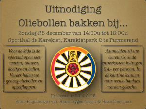 Oliebollen bakken 2014