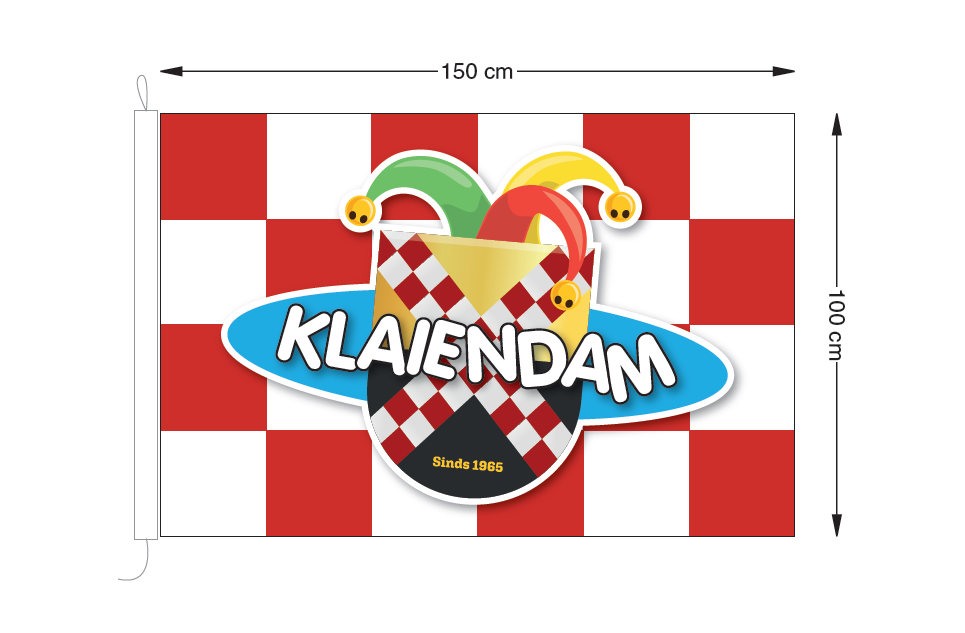 Klaiendam rechte vlag