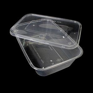 500ml Plastic Food Takeaway Containers with Lids Stackable Airtight Recyclable Dishwasher and Freezer Safe