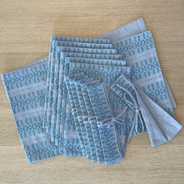 Table runner, Light Blue - Image 2