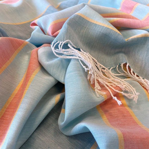 Scarf, Blue - Orange