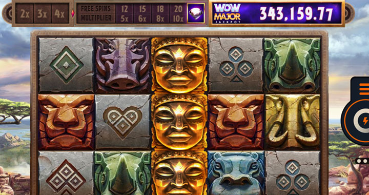 Slot machine African Legends WowMajor jackpot