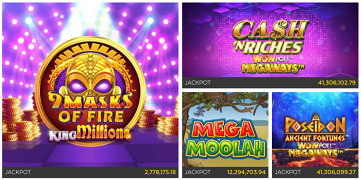 Millionaire slot jackpots up for grabs at online casinos