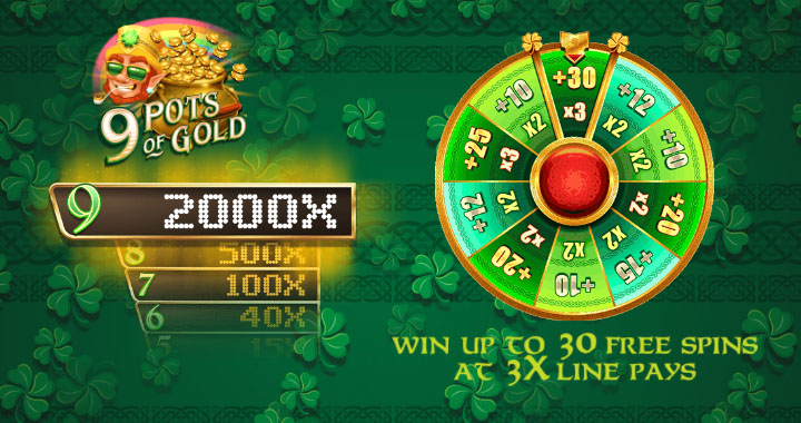 Free spin and jackpots worth 2000 times your stake