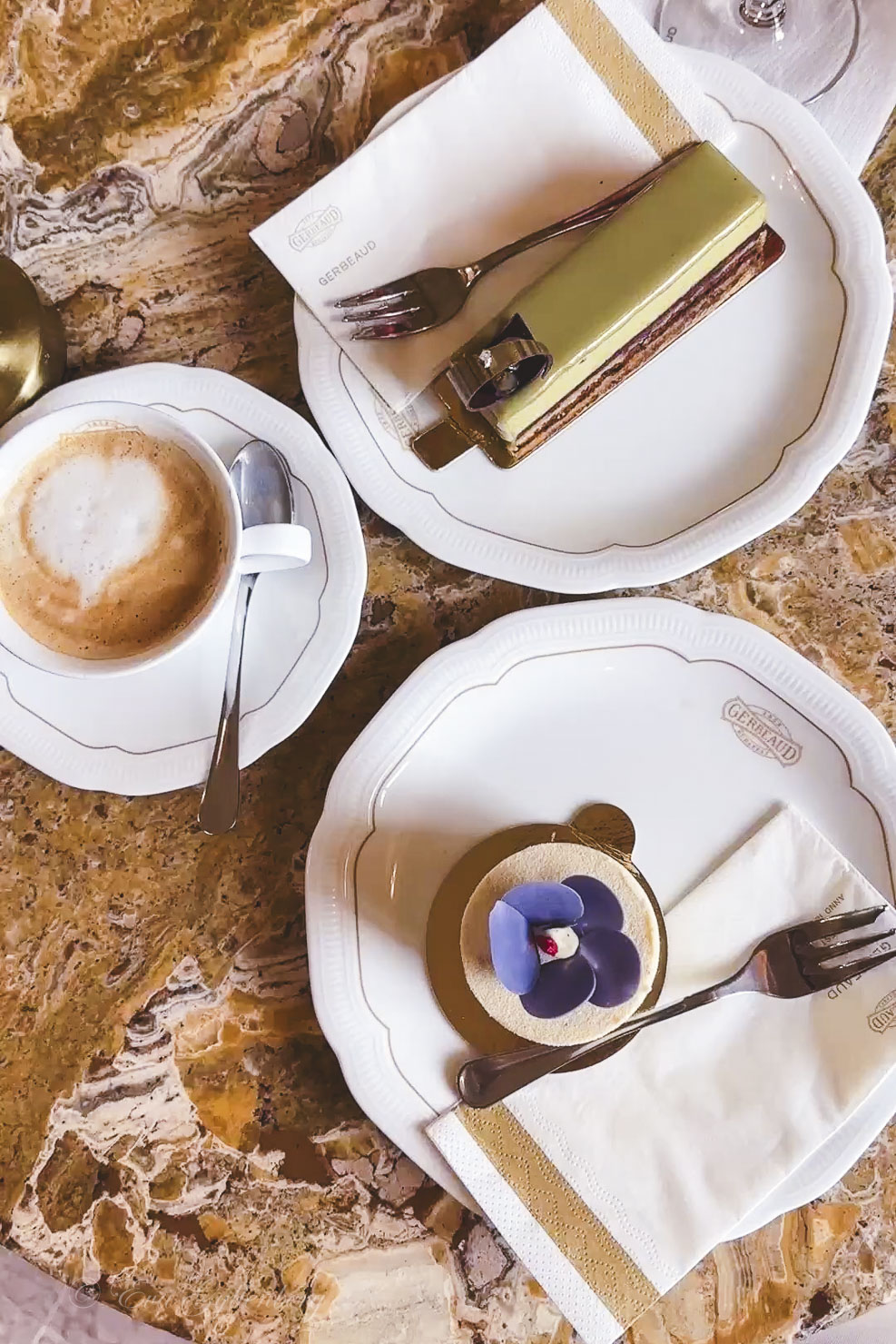 Beautiful pastries at Café Gerbeaud
