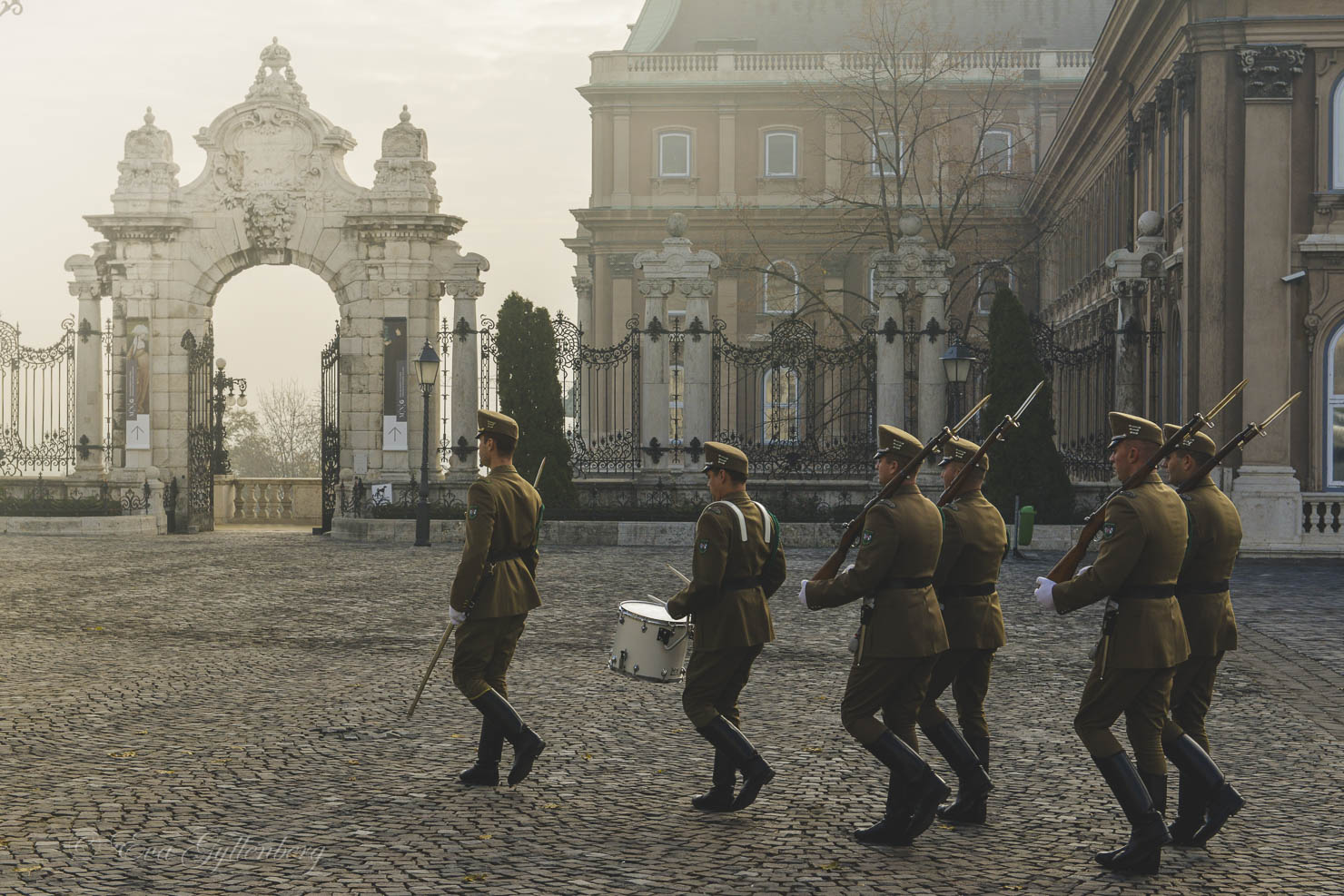 Changing of the Guard at the Presidential Palace in Budapest