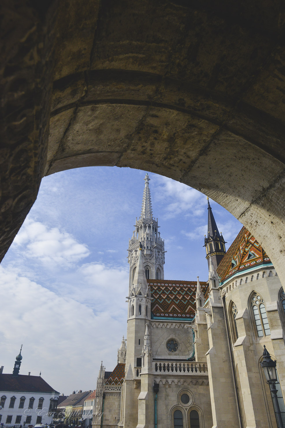 The beautiful Matthias Church at the Fisherman's Bastion