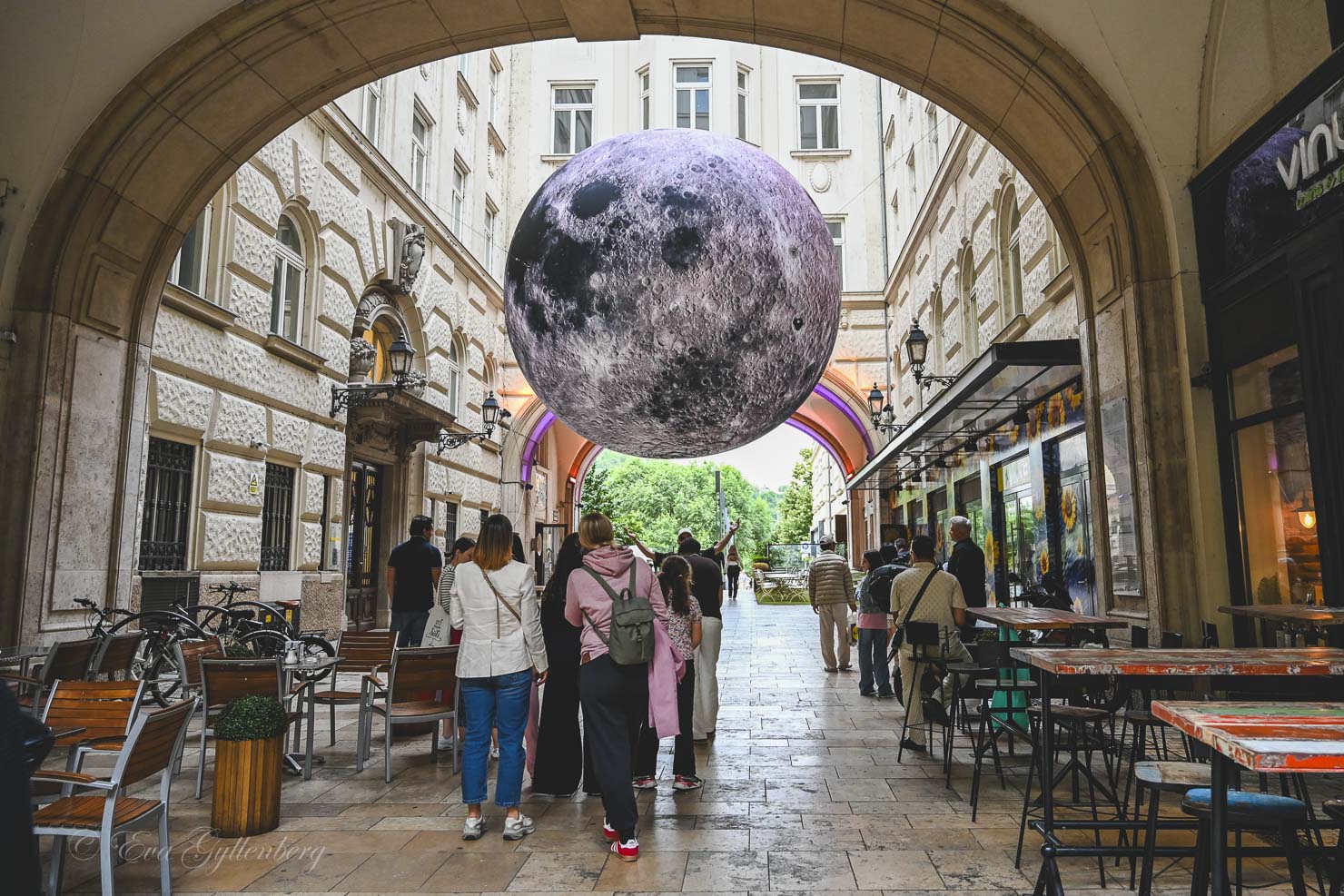 MOON Budapest hangs like a big moon in Budapest