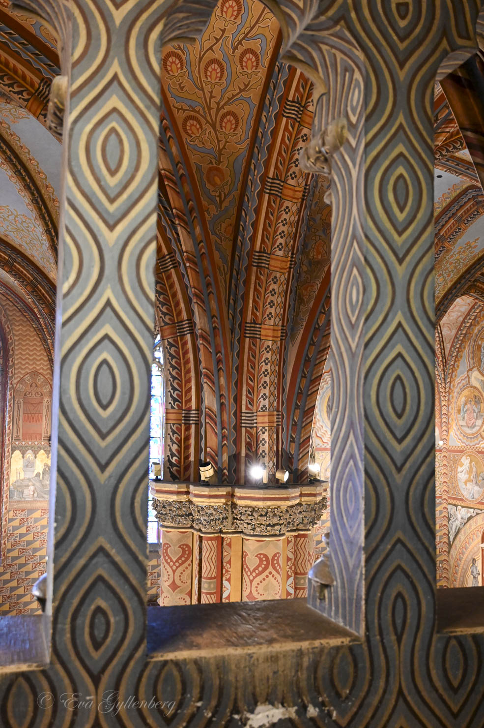 Interior of Matthias Church in Budapest