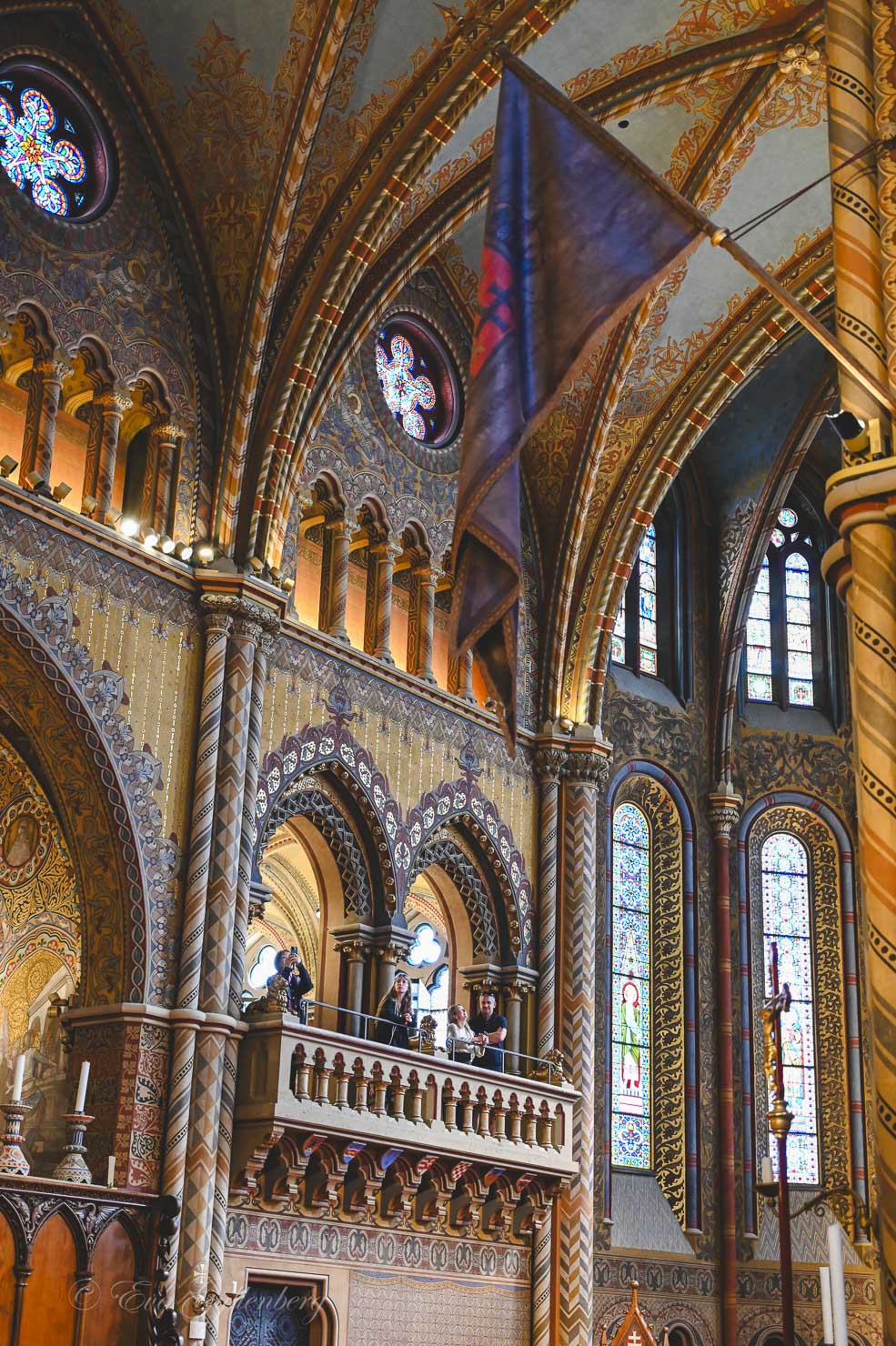 Interior of Matthias Church in Budapest