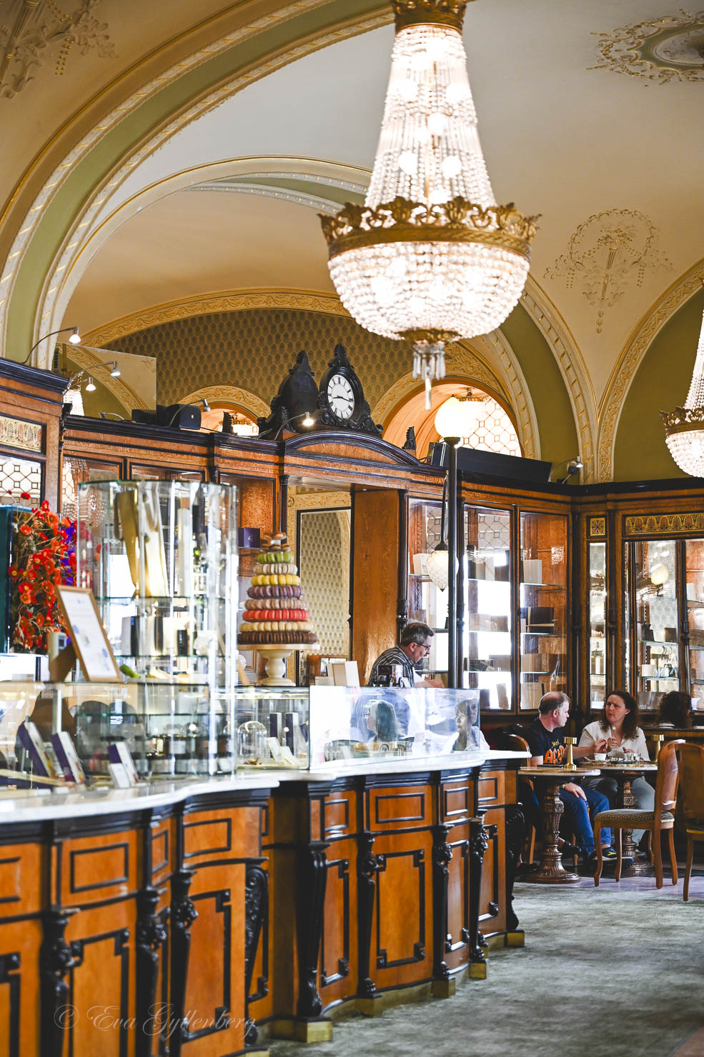 Café Gerbeaud's counter with goodies