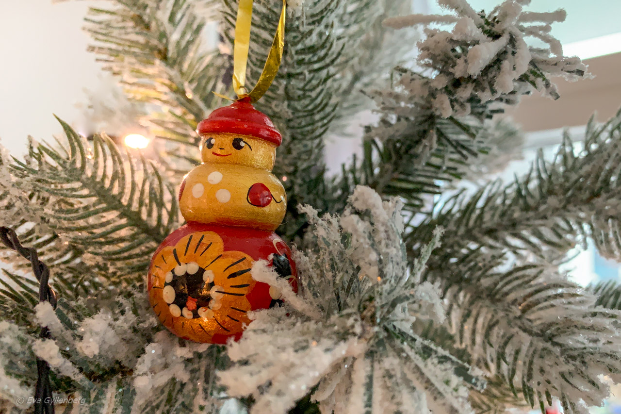 Christmas baubles with a travel theme