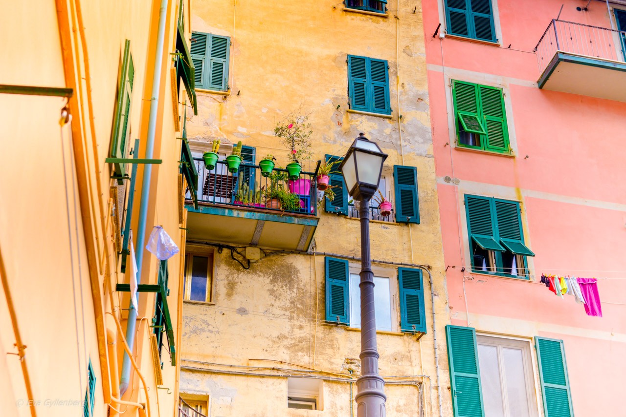 Riomaggiore balkonger