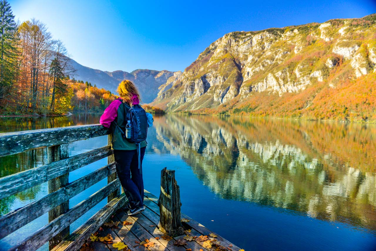 Eva vid Lake Bohinj - Slovenien