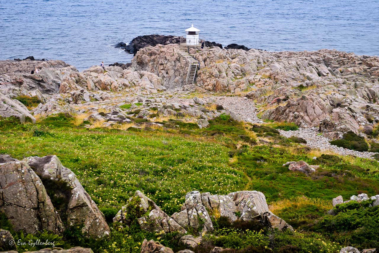 Lighthouse below Kullaberg's cliffs