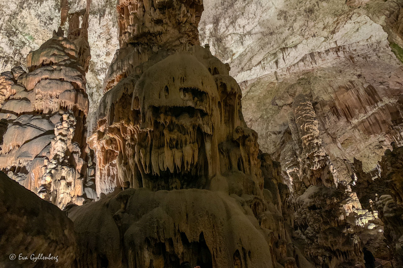 Illuminated caves in Slovenia