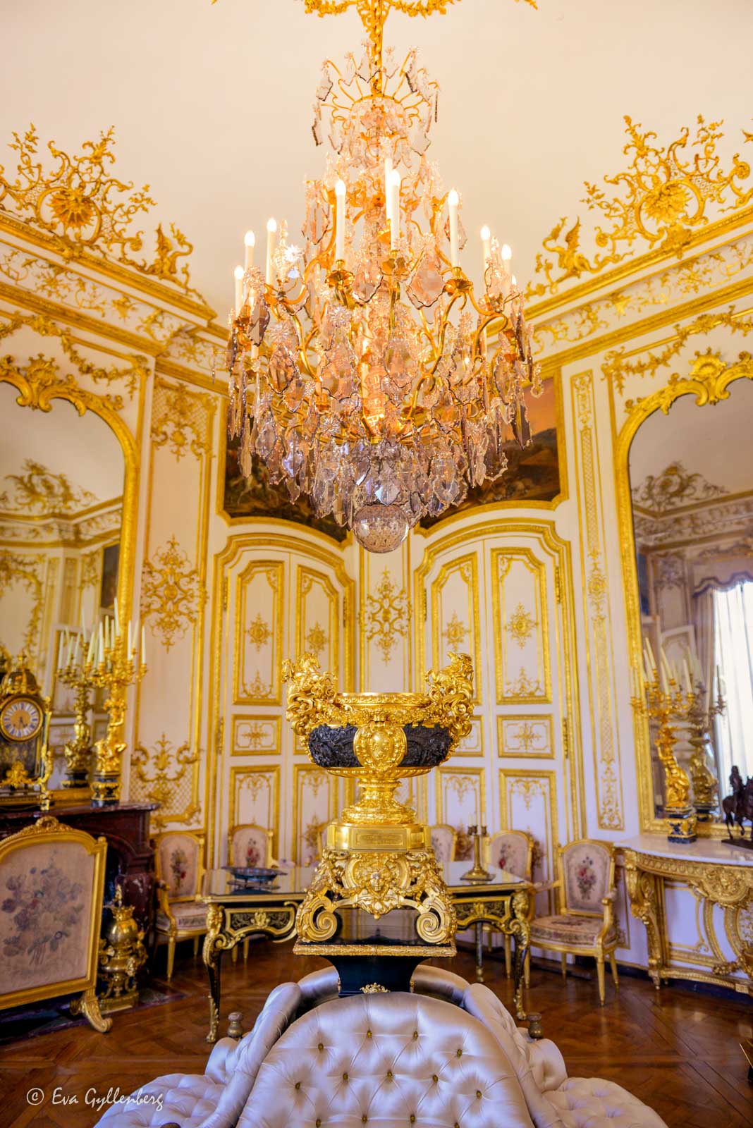 Interior of the castle in Chantilly