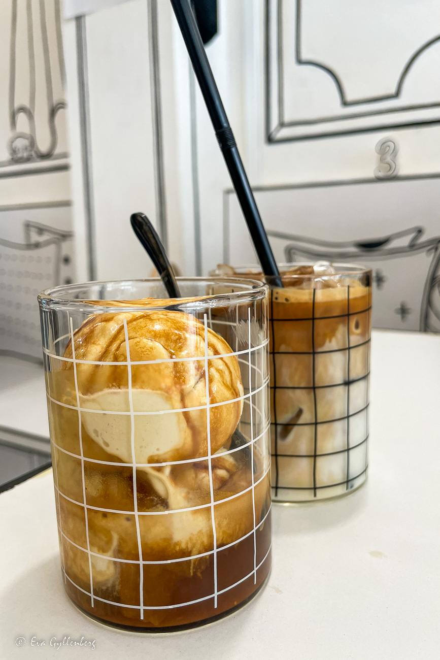 Coffee in a glass