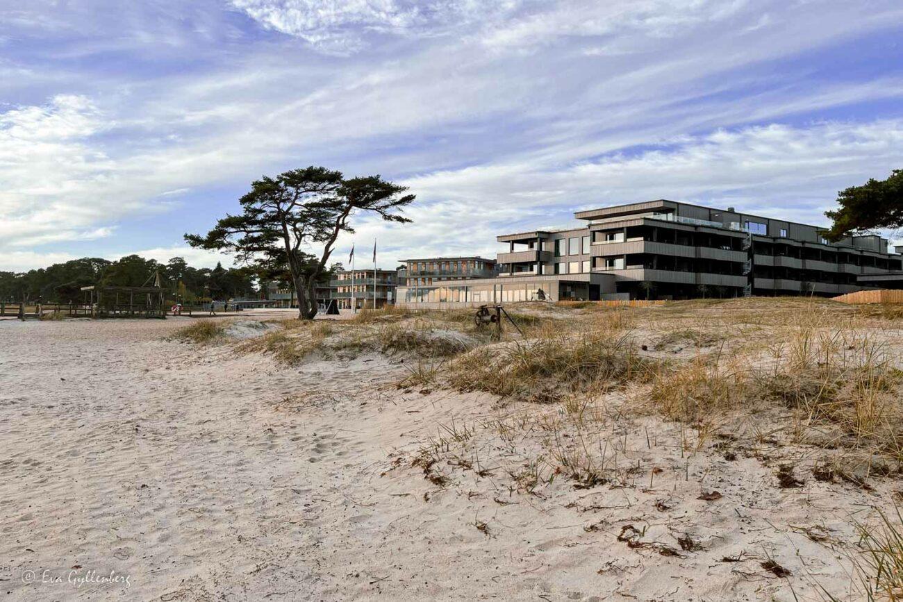 Fasaden på Åhus Seaside