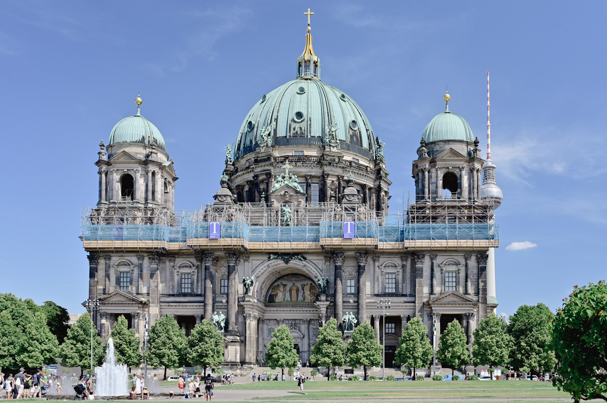 a cathedral under renovation