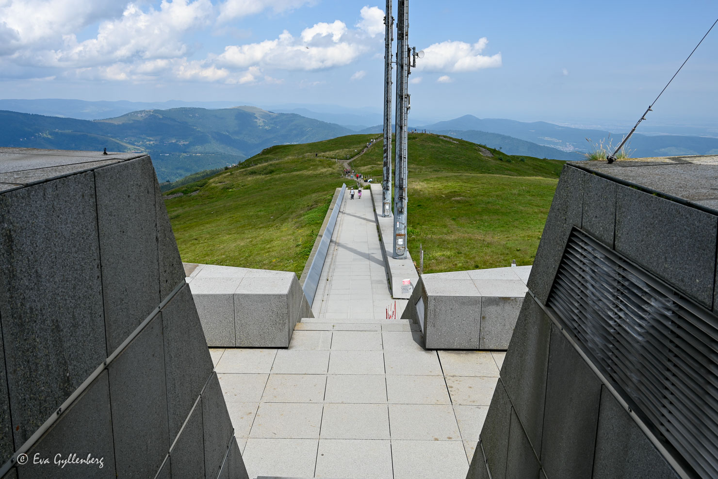 View from radar station on top of Le Gran Ballon