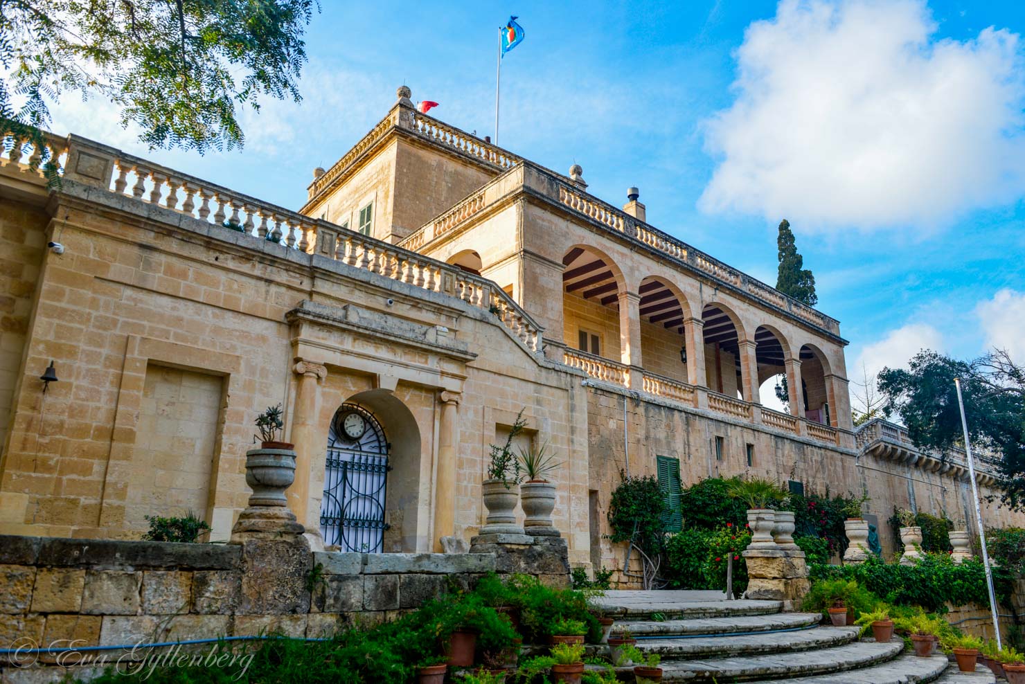 San Anton palace in sandstone