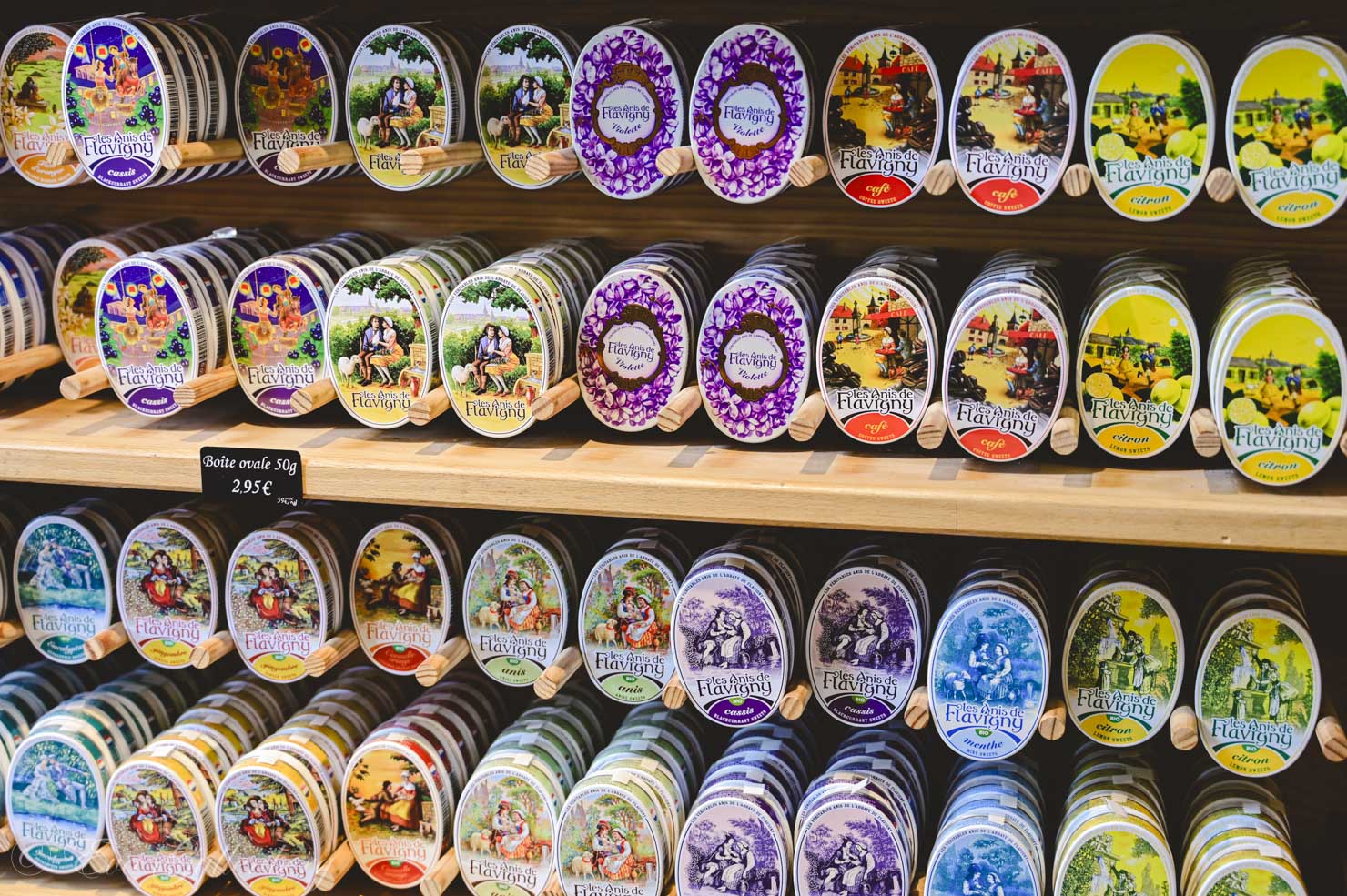 boxes of candy from anis de flavigny