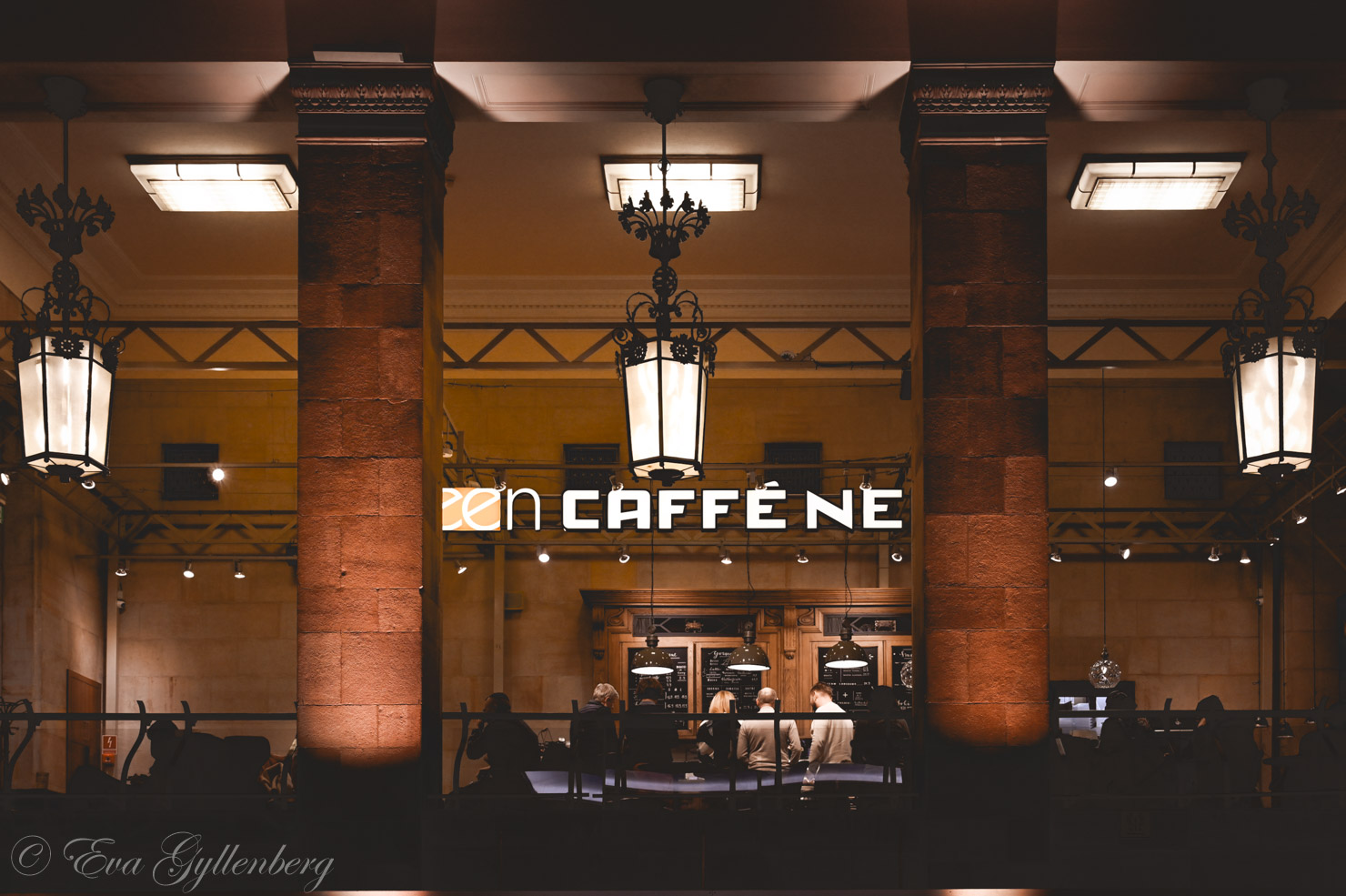 Cafes in Warsaw often have beautiful details