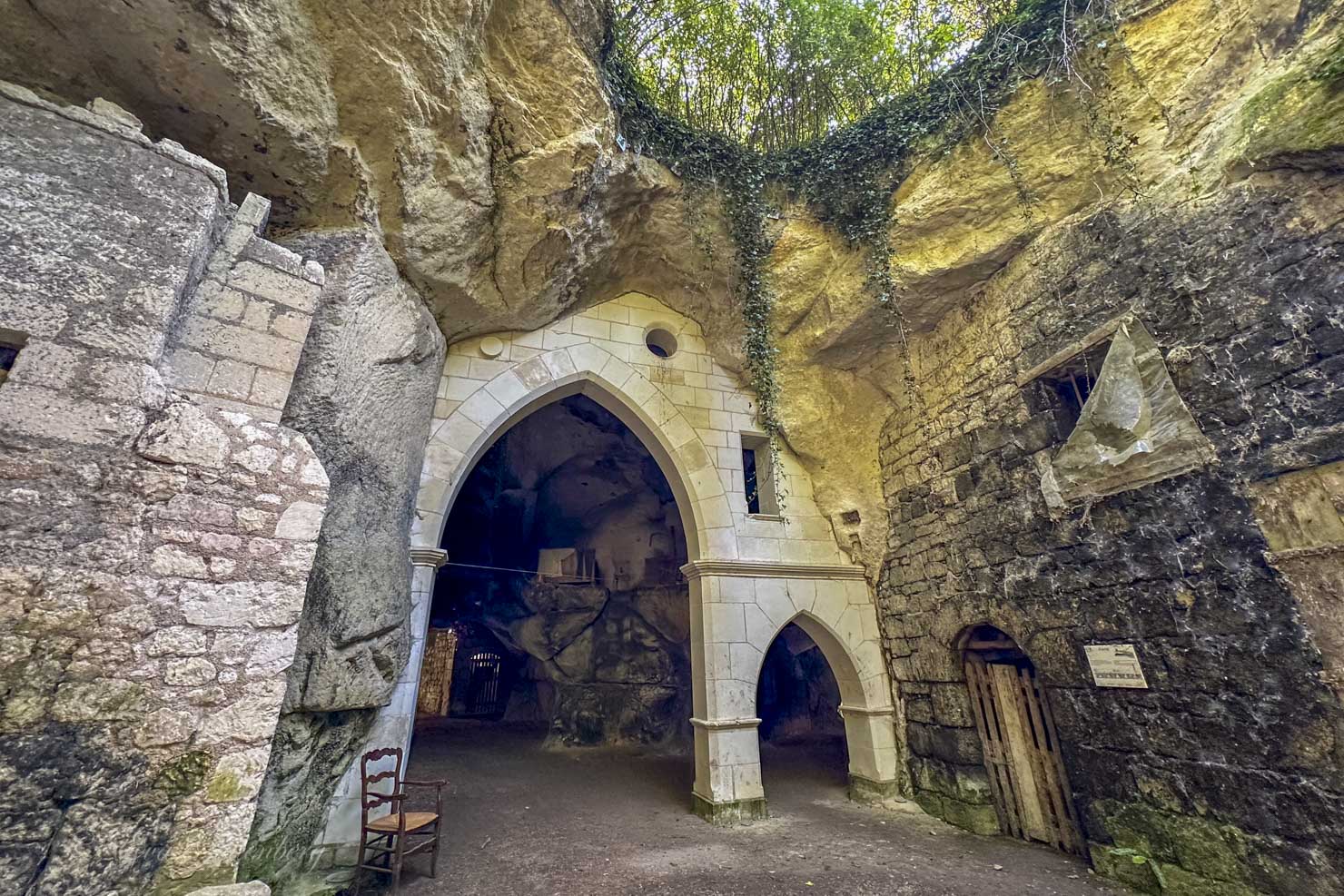 Troglodyte caves in the Loire Valley