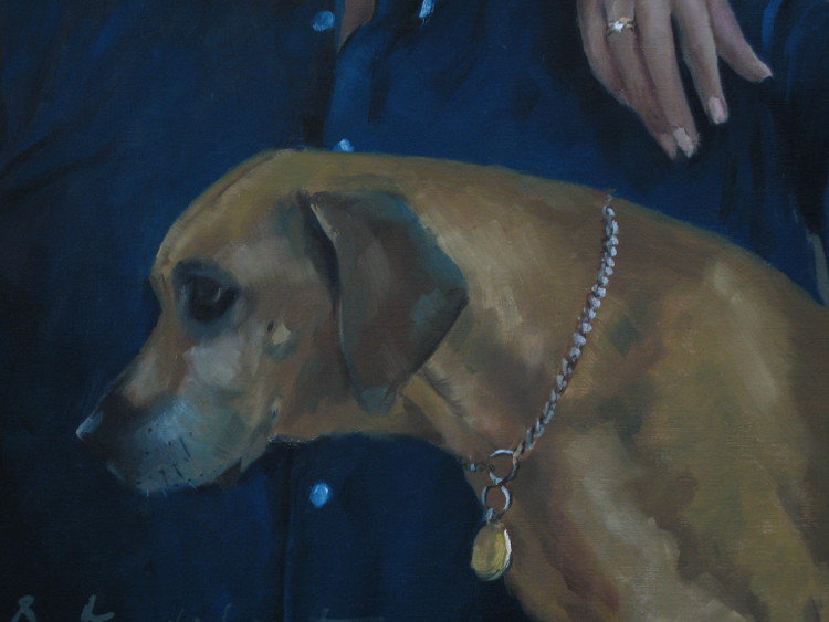 portret in opdracht portretten in opdracht schilderij honden hond rashond combinatie schilderij