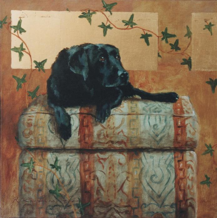 labrador portret in opdracht portretten in opdracht schilderij honden hond rashond combinatie schilderij