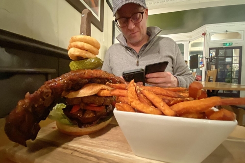 Burger at The Grange