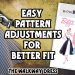 Title: Easy Pattern Adjustments for Better Fit - The Walkaway Dress. Pattern Cover of Butterick Retro B4790 and the dress Ruffles & Steam made with it.