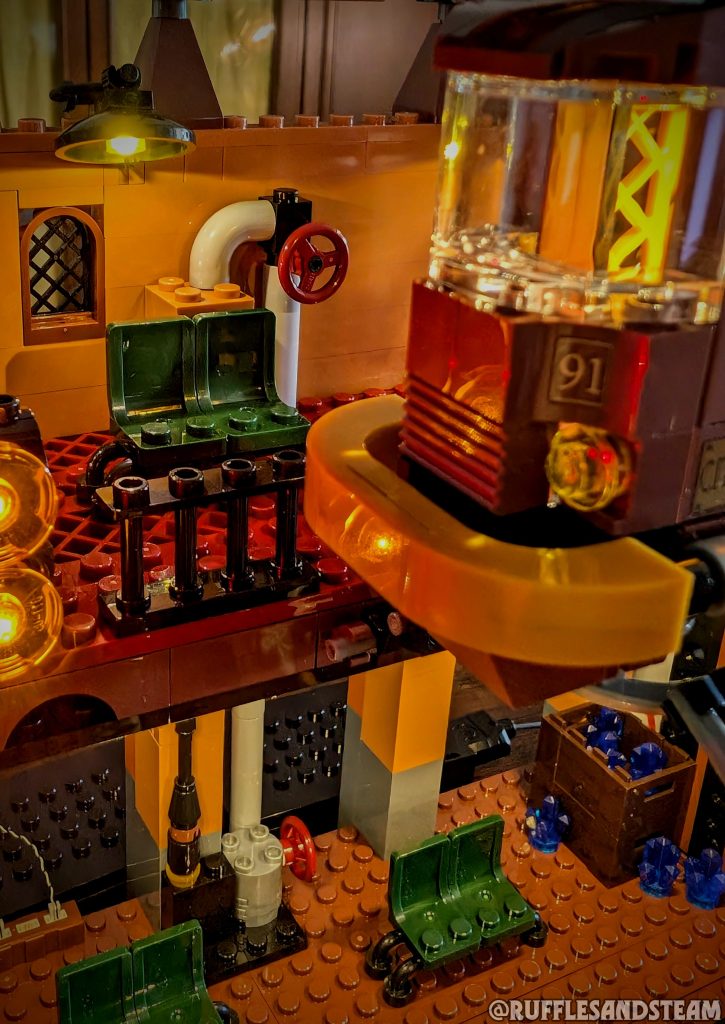 Details of Lumibricks' Steampunk Train Station