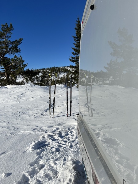 Blefjell og skitur i februar 2023.