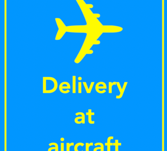 delivery at aircraft merkelapp