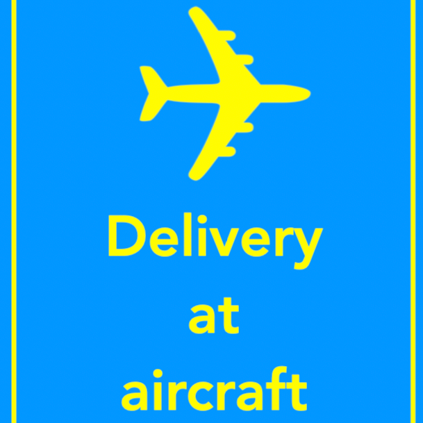 delivery at aircraft merkelapp