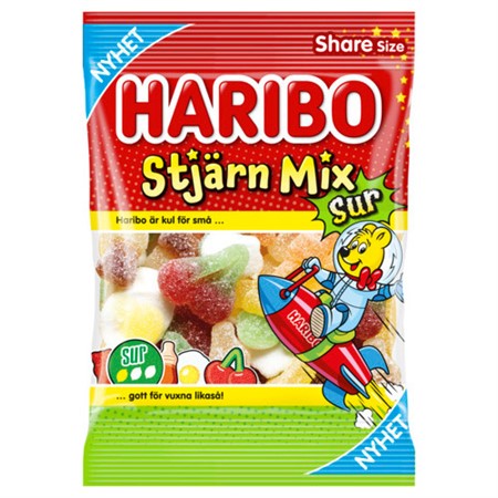 Haribo Stjärn Mix Sur 150g