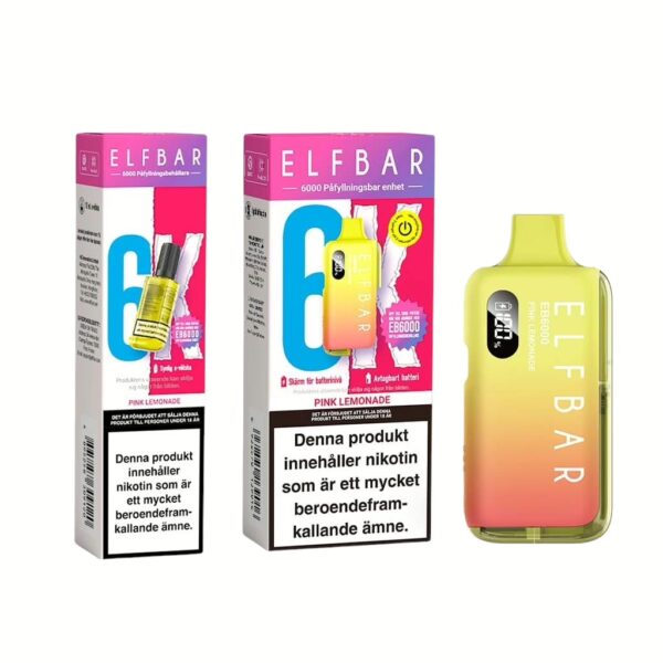 Elfbar 6K Mesh |Pink Lemonade | Engångs Vape