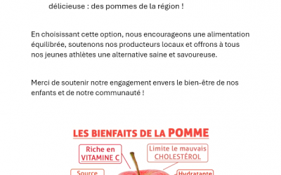 CHOIX RESPONSABLE POUR NOS JEUNES ATHLETES !