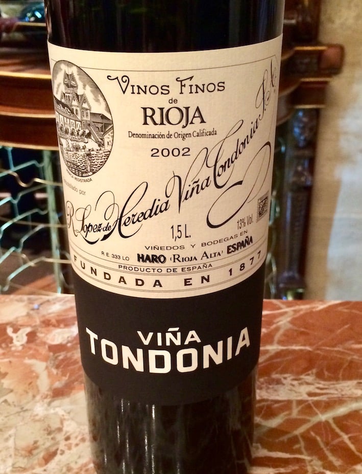 En rød vin fra Vina Tondonia