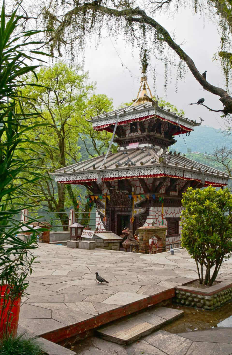 Temple in Phewa Lake