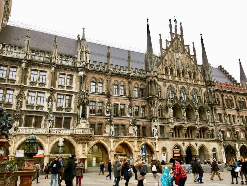 Mareinplatz og rådhuset, Munchen