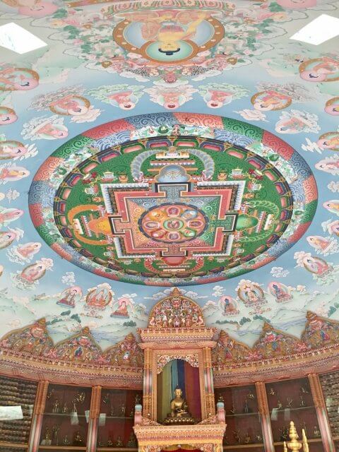 Mandala i et tempel, Lumbini Nepal