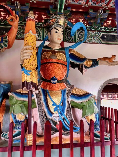 Statue i Tempel, Lumbini
