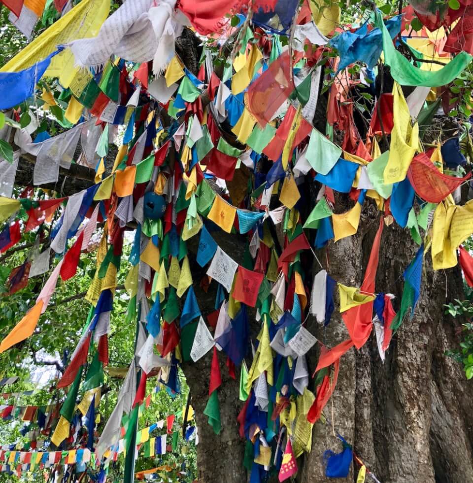 Bønnflagg, Maya Devi tempelet, Lumbini