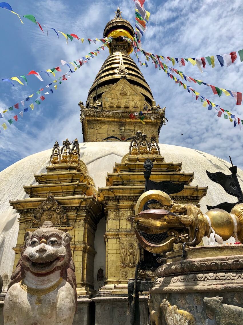 Swoyambhunath stupaen, Kathmandu i Nepal