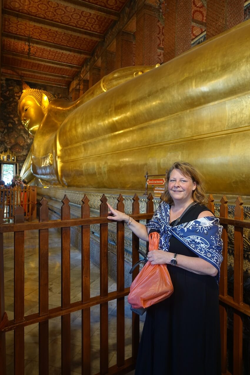 Wat Pho, hvilende buddha. Attraksjoner i Bangkok