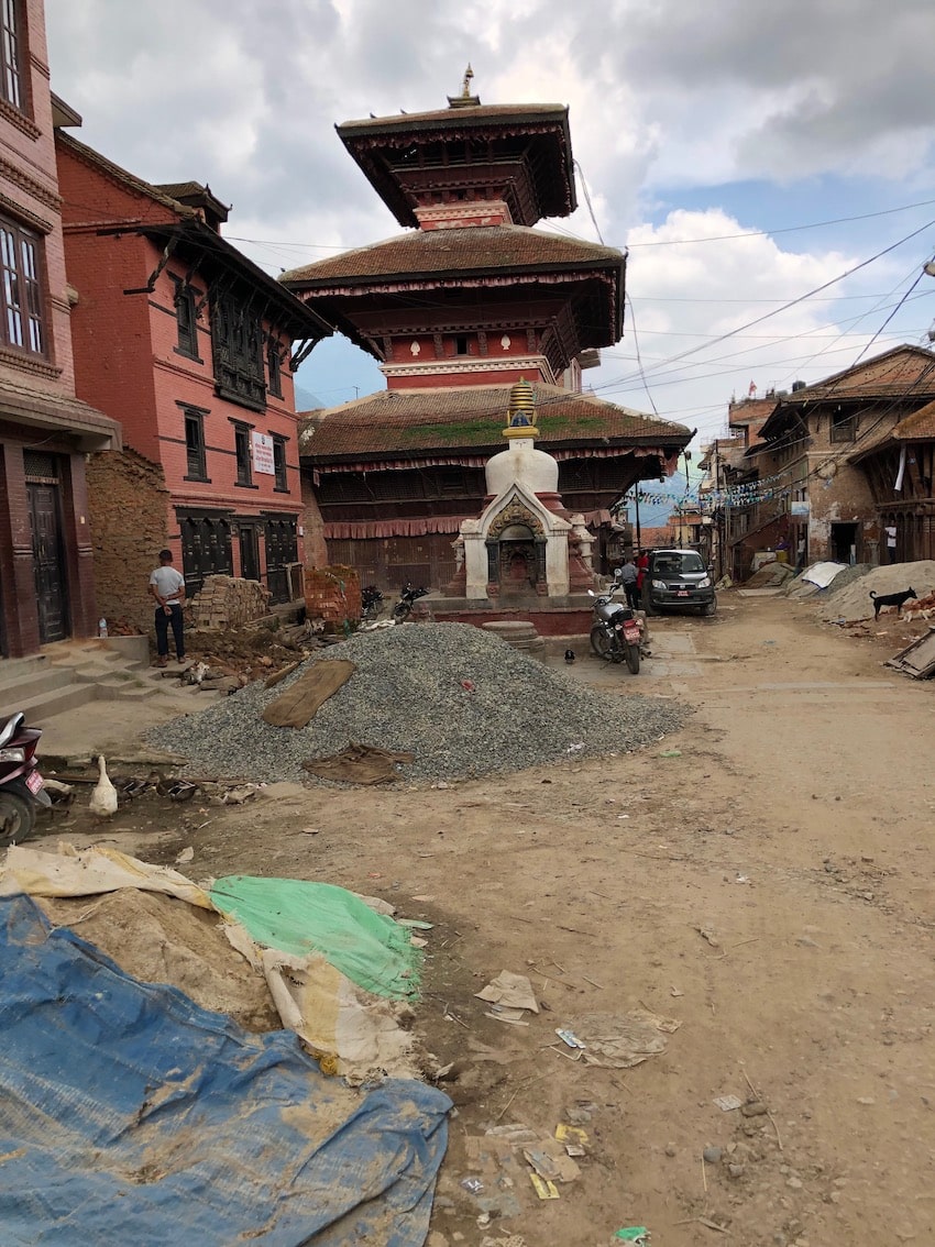 Bugamati. Jordskjelvet i Nepal 2015.