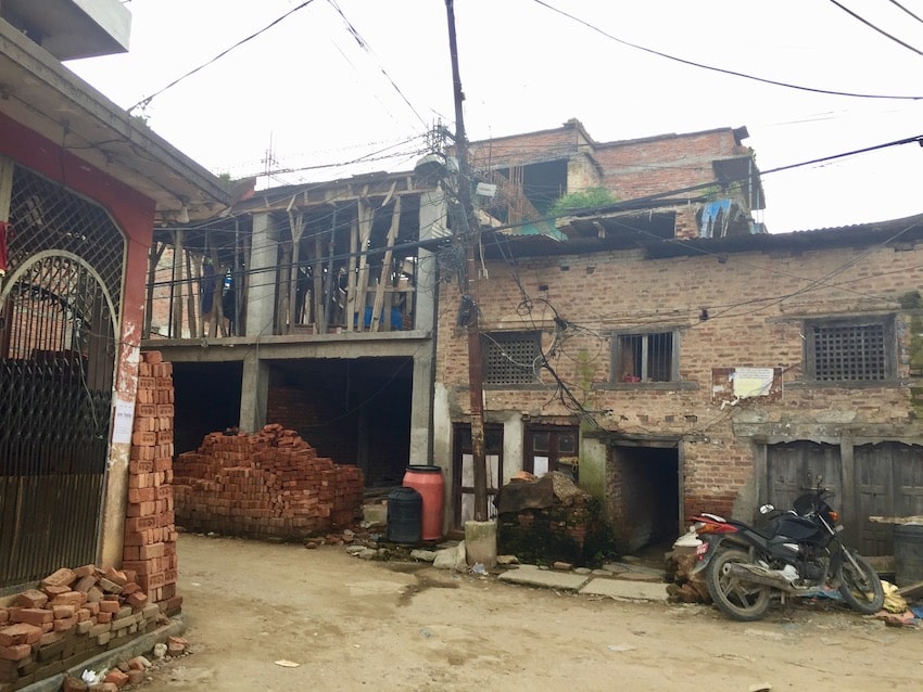 Bugamati. Jordskjelvet i Nepal 2015.
